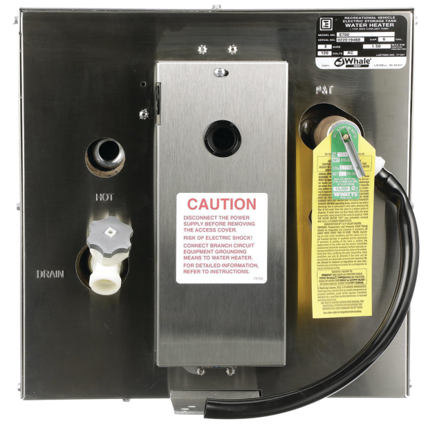 Water Heater 6/11/20 Gal - Rear Heat Exchanger  - Stainless