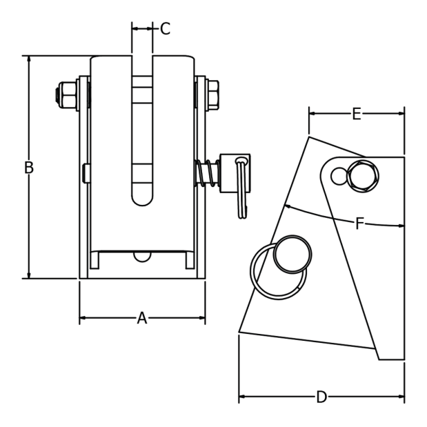 Breakaway Bracket for Dive Ladder