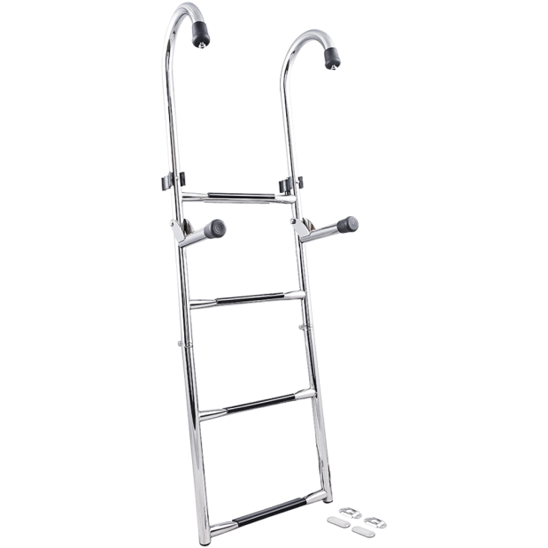 Stainless Steel Gunwale-Mounted Removable Ladder