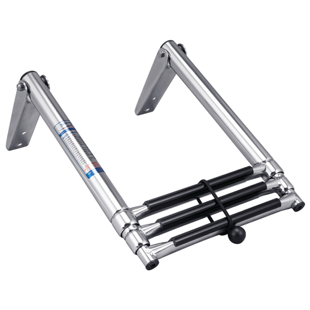 Stainless Steel Over Platform Telescoping Ladder