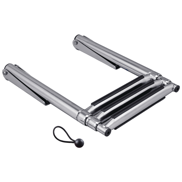 Stainless Steel Over Platform Telescoping Ladder