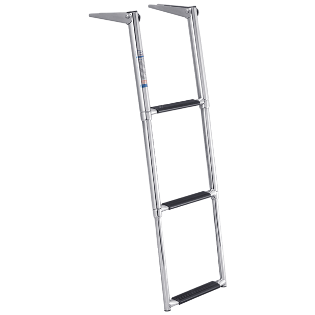 Stainless Steel Over Platform Telescoping Ladder