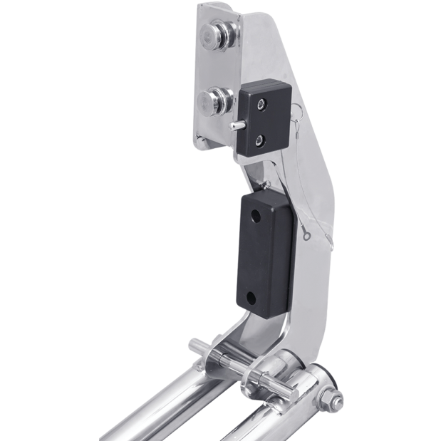 Stainless Steel Telescoping Dive Door Ladder, Floor Mount