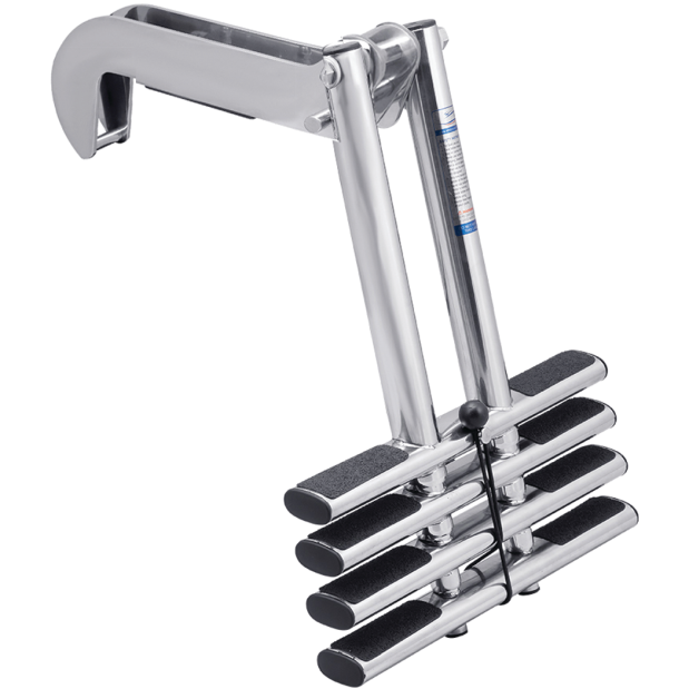 Stainless Steel Telescoping Dive Door Ladder, Wall Mount