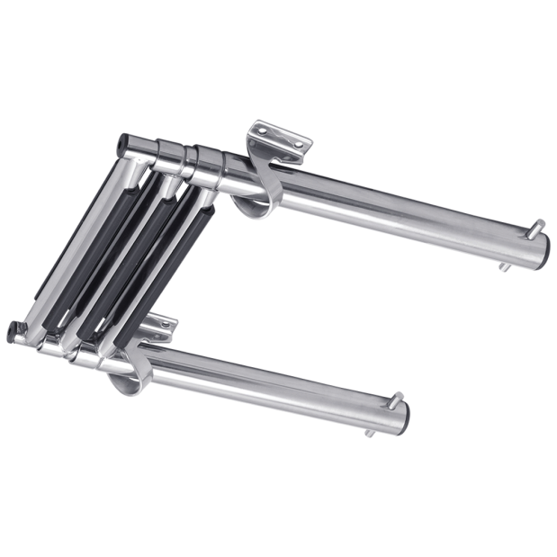 Stainless Steel Under Platform 3 Step Telescoping Ladder