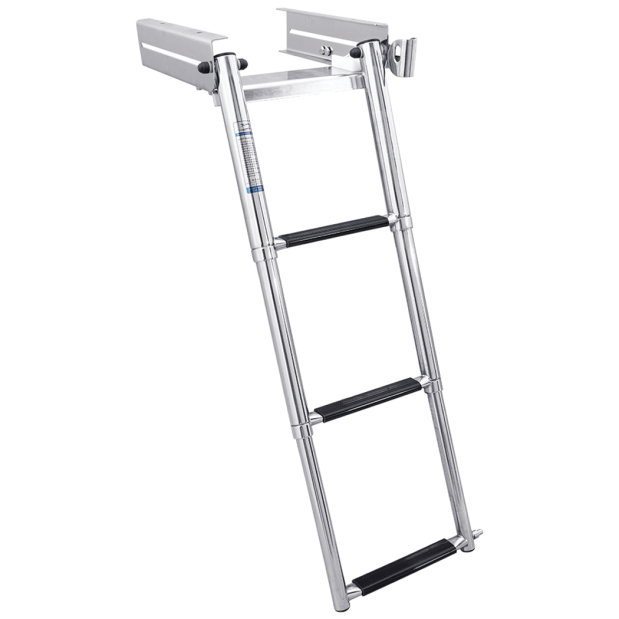 Under Platform Ladder with Quick Release Latch - Stainless Steel