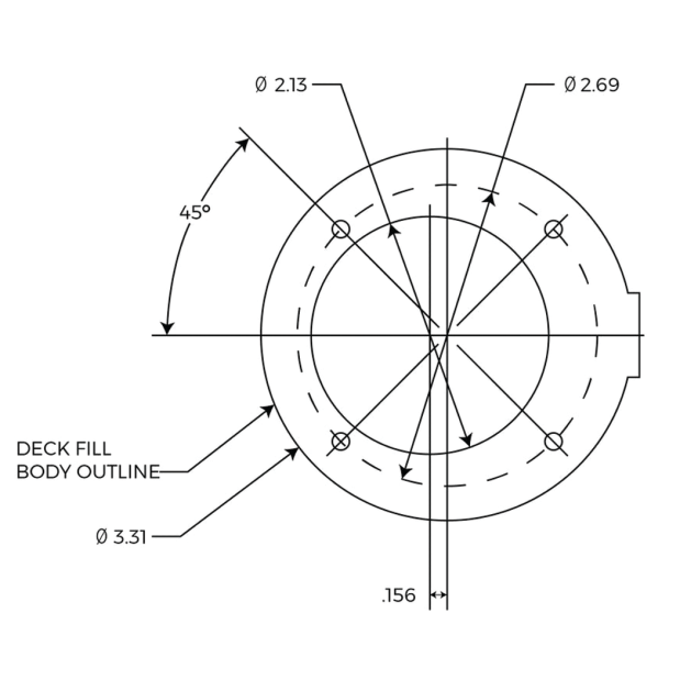 Flip-Top Deck Fill - Gas