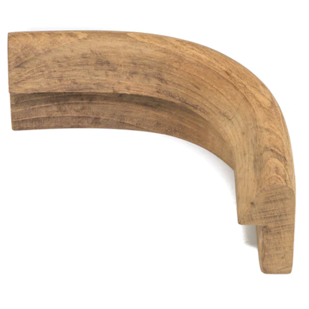 60833 of Whitecap Industries Teak Rail Molding - Corners