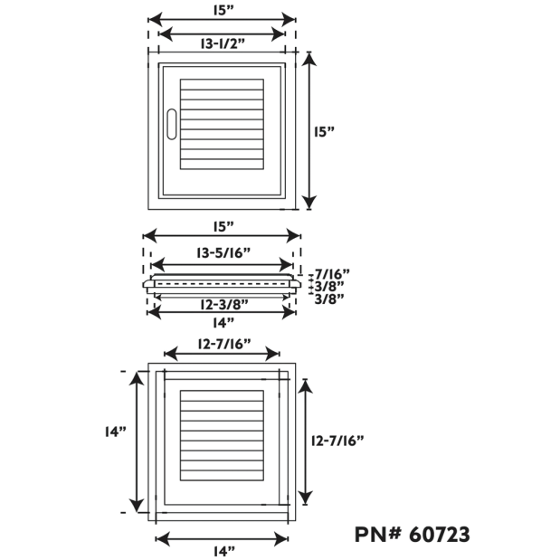 Louvered Door & Frame