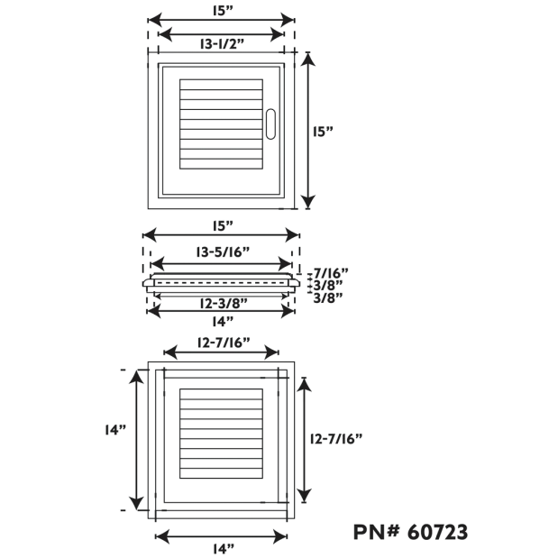 Louvered Door & Frame