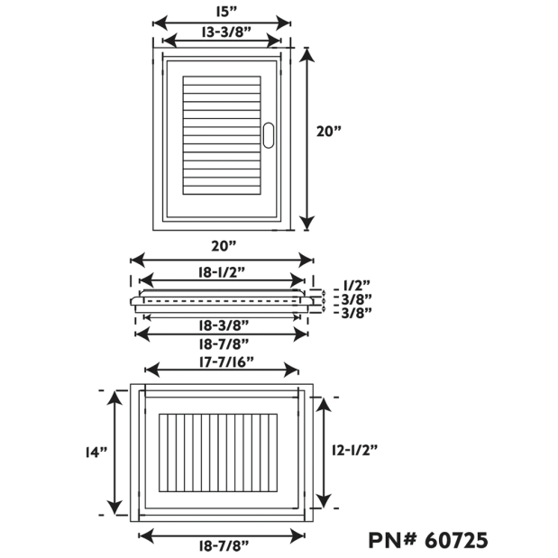 Louvered Door & Frame