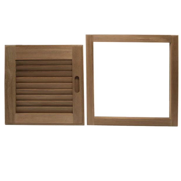 alt of Whitecap Industries Louvered Door & Frame