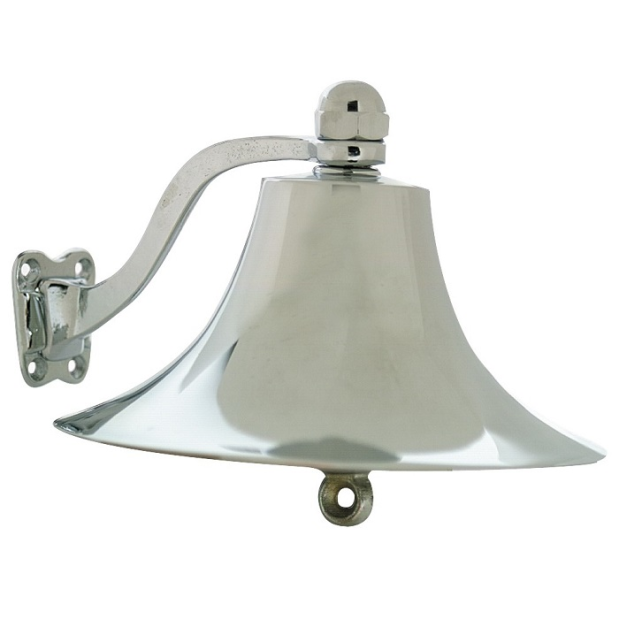 Ship's Bell - 12" Cast Chrome Plated Brass