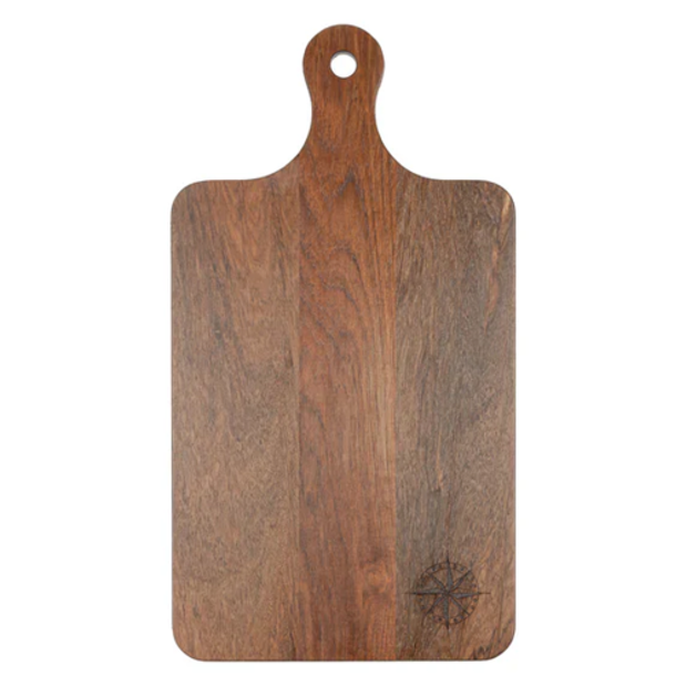 60764comc of Whitecap Industries Solid Teak Gourmet Serving Boards - 14" x 10"