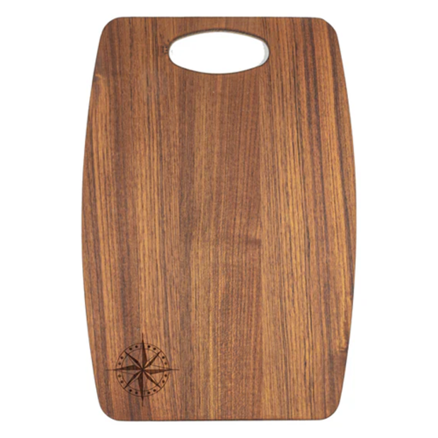 60761comc of Whitecap Industries Solid Teak Gourmet Serving Boards - 14" x 8"