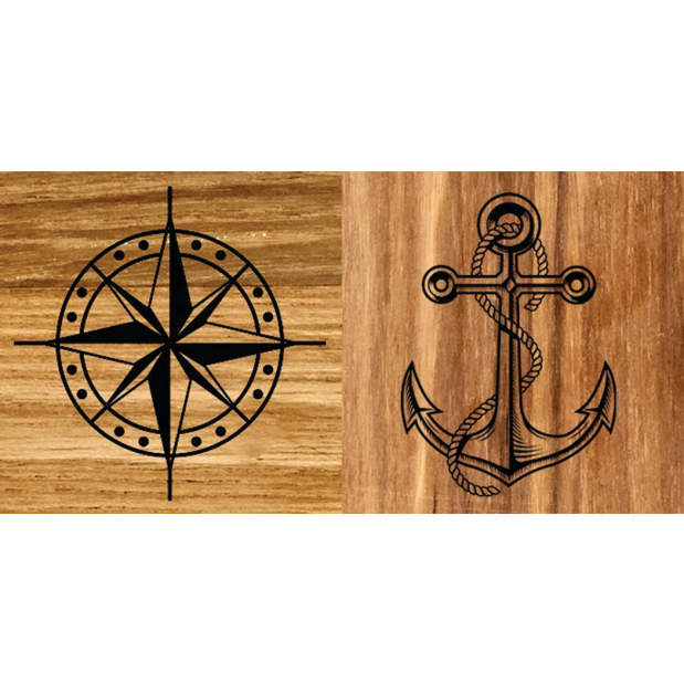 Solid Teak Gourmet Serving Boards