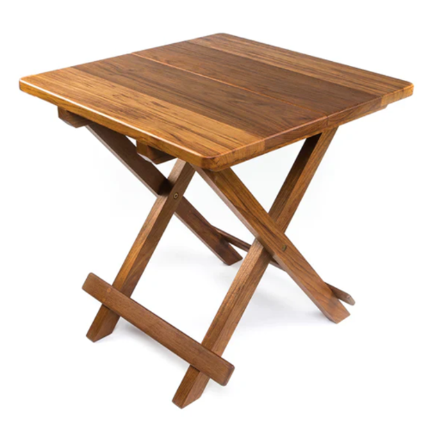 60031 of Whitecap Industries Solid Top Teak Fold-Away Table