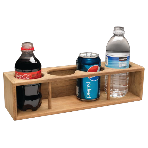 Non-insulator Teak Four Drink and Binocular Rack