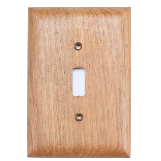 60172 of Whitecap Industries Teak Light Switch Cover