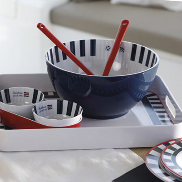 Venezia Melamine Salad Bowl with 2 Servers