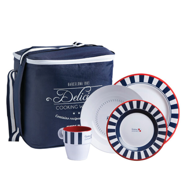 Venezia - Non-slip Melamine Tableware Pack, 4 People - 16 Pcs
