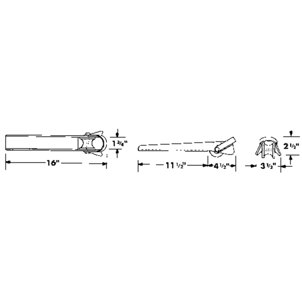 SS Light Duty Small Anchor Roller&frasl;Mount