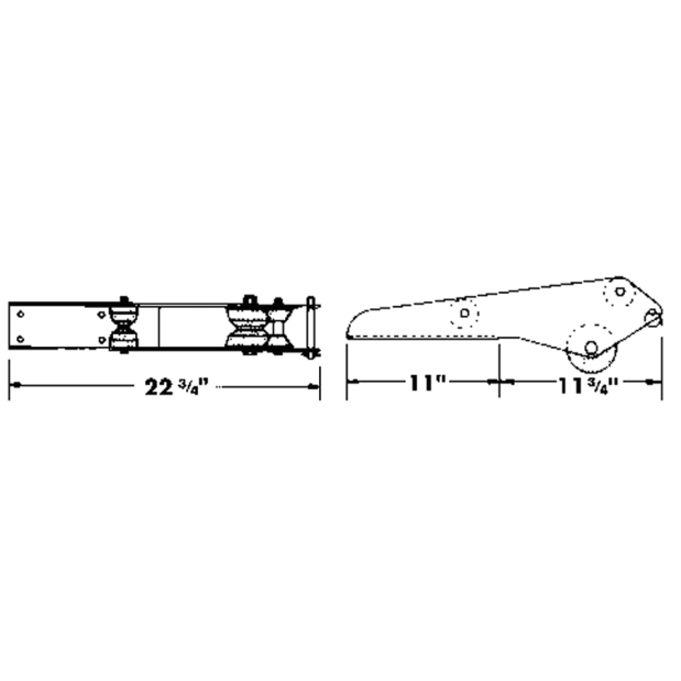 Stainless Steel Bruce Anchor Roller&frasl;Mount 22# Only