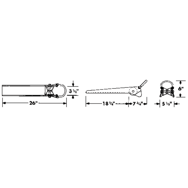 Stainless Steel Large Anchor Roller&frasl;Mount