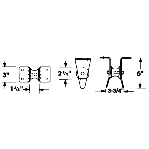 Stainless Steel Small Platform Anchor Roller