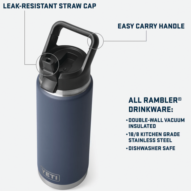 Rambler 26 oz Bottle with Straw Cap