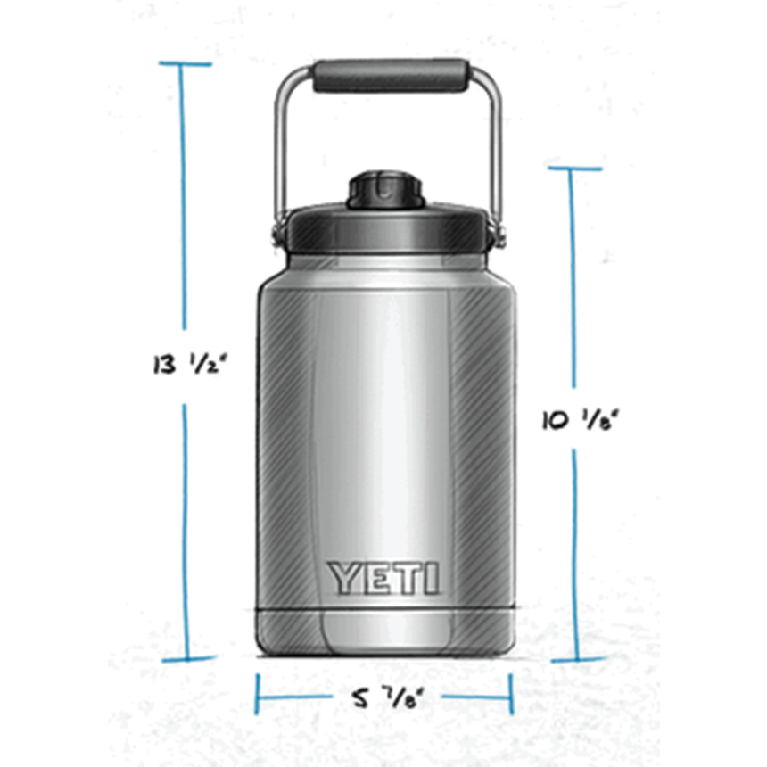 Dimensions of Yeti Coolers Rambler Insulated Half Gallon Jug