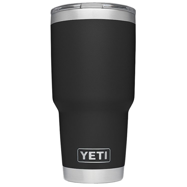 black of Yeti Coolers Rambler 30 oz Insulated Tumblers - DuraCoat Colors