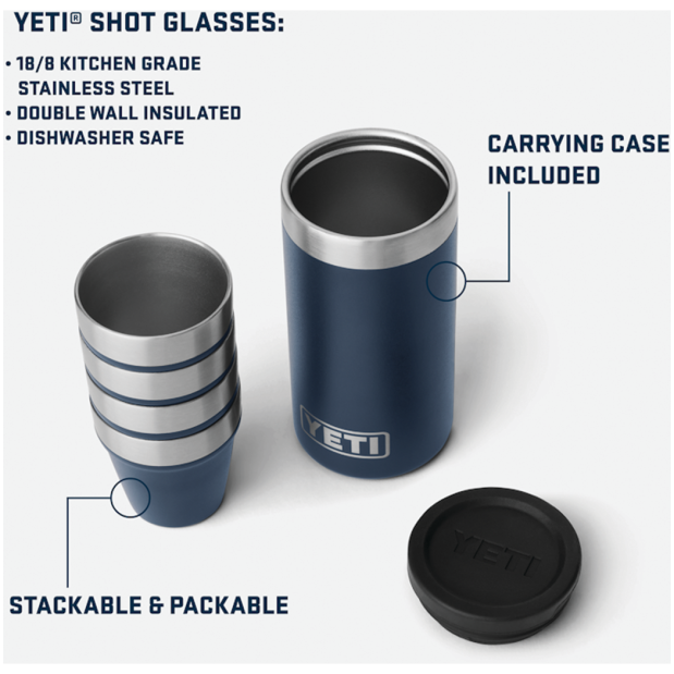 Shot Glasses with Carrying Case