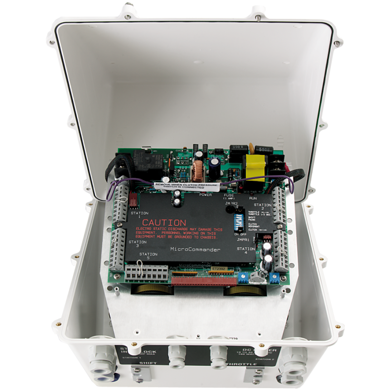 main view of ZF Mathers 9000 Series MicroCommander Electronic Engine Actuator Module