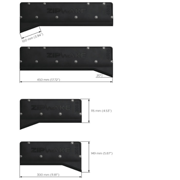 Zipwake Zipwake Dynamic Trim Control System - Chine Interceptor Complete Kits