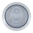 6IN WHT SCREW-OUT DECK PLATE