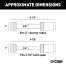 Hitch & Coupler Lock Set (2" Receiver, 2-1/2" Latch)