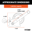 Hand Crank Winch with 20ft Strap (1,400 lbs, 7-1/2" Handle)