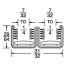 Rigid Windshield Double Channel Strip