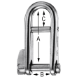 Key Pin Shackles with Bar
