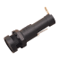 Round Fuse Holder w/ Flush Cap - Spade Terminal