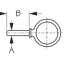 Round Oarlock - Galvanized Iron