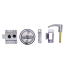 Flush Cup Rim Latch Set with Flush or Box Strike