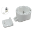 ROUND SNOW WHITE LATCH BODY ONLY