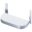 Rounded White Polymer Folding Foot Rest
