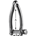 Captive Pin Long Twisted Shackles