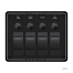 DC Water Resistant Black Circuit Breaker Panels, Horizontal - 8 Switches