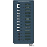 120V AC Main + 8 Position Circuit Breaker Panel - with Analog Voltmeter