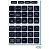 Panel Labels - Square Format, Basic Square Format Label Kit (30 Labels)