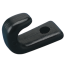 NYLON LASHING HOOKS-BLACK 1 HOLE